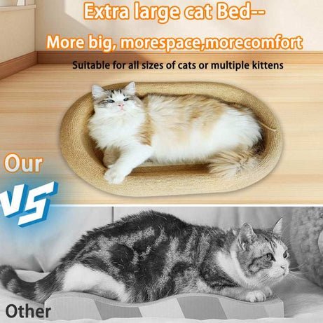 Large Space Sisal Cat Scratching Board Cat Bed