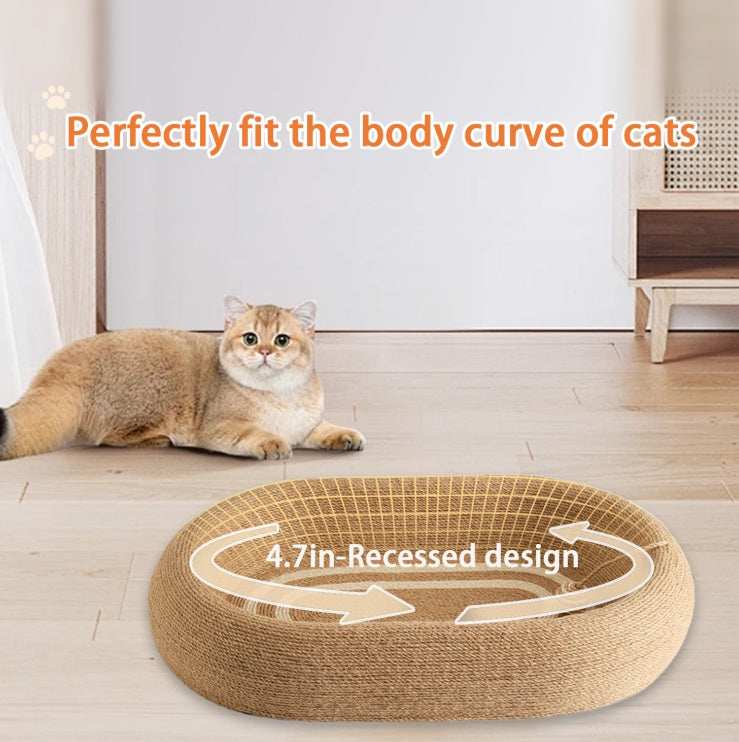 Large Space Sisal Cat Scratching Board Cat Bed