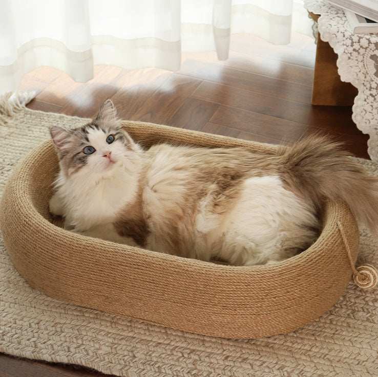 Large Space Sisal Cat Scratching Board Cat Bed