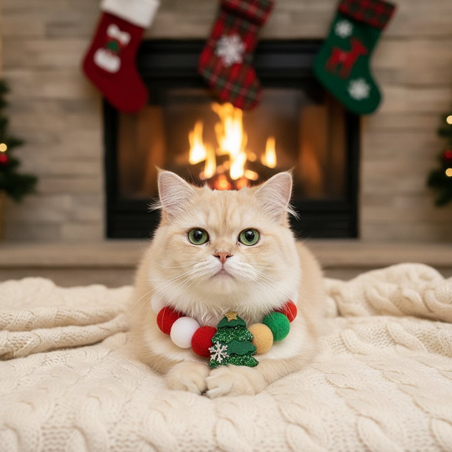 Christmas Pet Collar - Festive Holiday Accessories