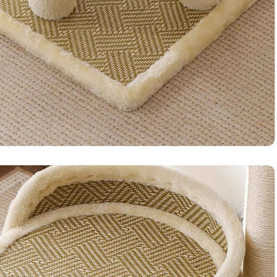 Plush Cat Tree Condo - Multi-Level Scratching Posts