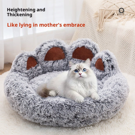 Pet Bed - Round Plush Thickened for Dogs & Cats