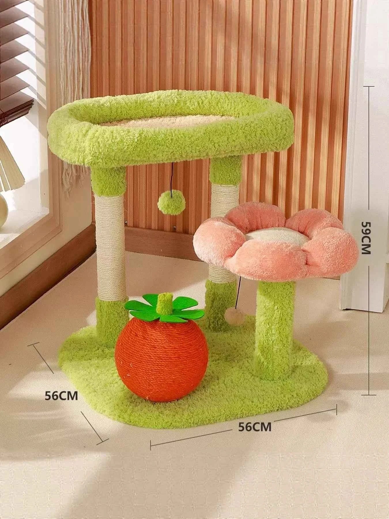Cat Scratching Post Sisal - Soft Plush Tower Platform