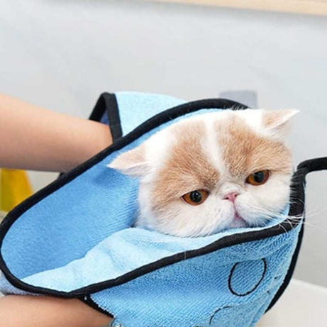 Specially Designed  Pet Bath Towel Quickly Absorbs Water - Dogs or Cats