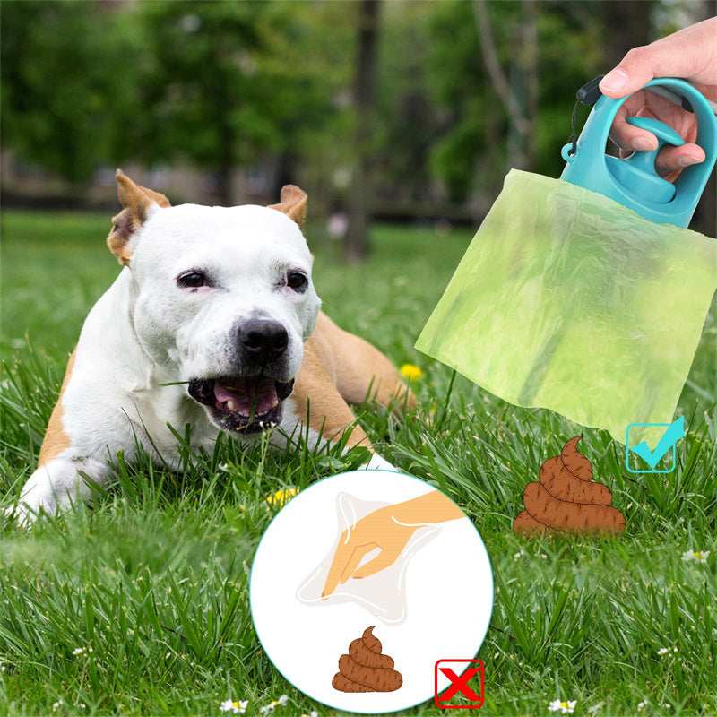 Portable Dog Pooper Scooper - Built-in Bag Dispenser