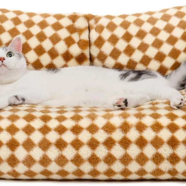 Washable Pet Bed - Fluffy Couch Small-Medium