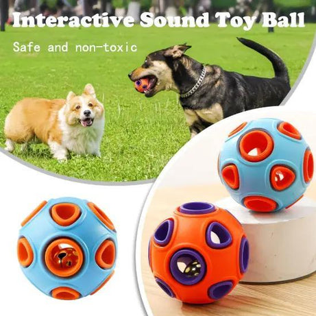 Jingle Ball 2-Pack - Rubber Fetch Toys for Puppies & Dogs