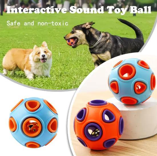 Jingle Ball 2-Pack - Rubber Fetch Toys for Puppies & Dogs