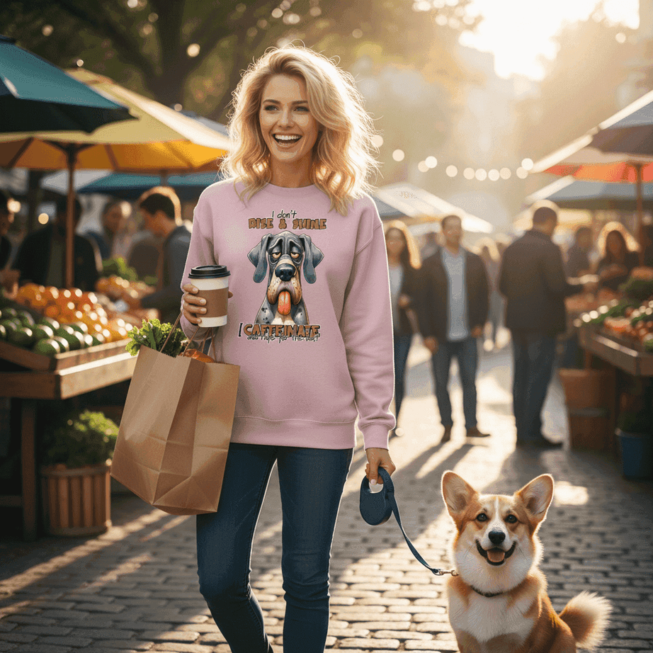 Rise n Shine Crewneck - Cozy Morning Sweatshirt