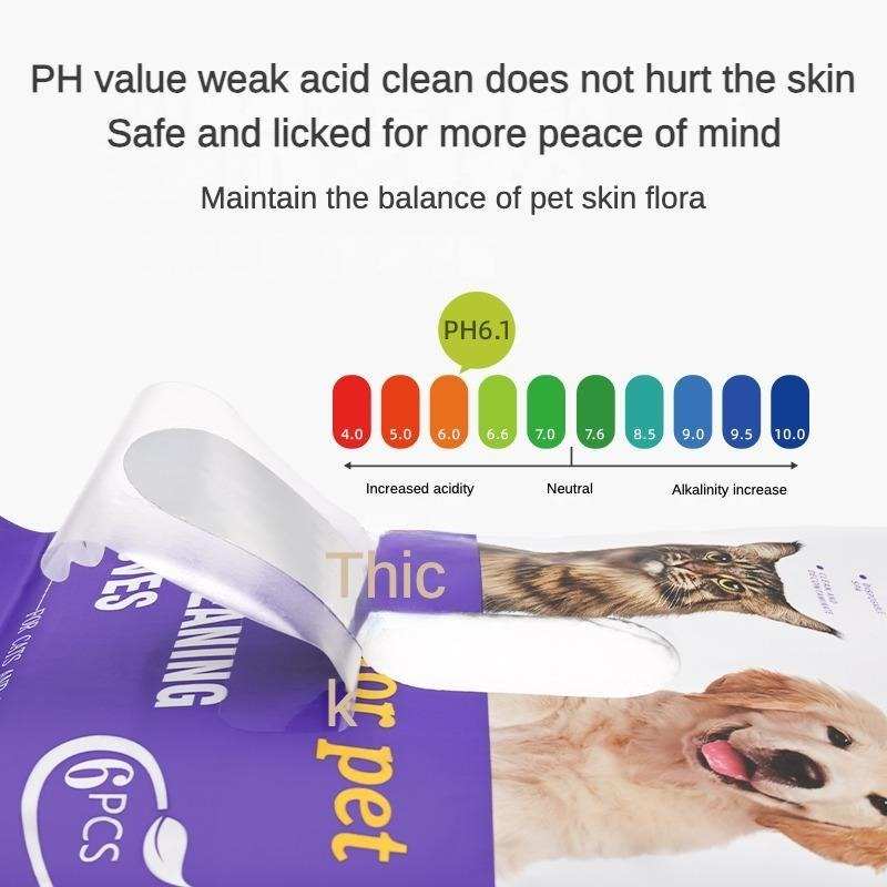Pet Cleaning Deodorizing Bathing Coconut Oil Grooming Wipes