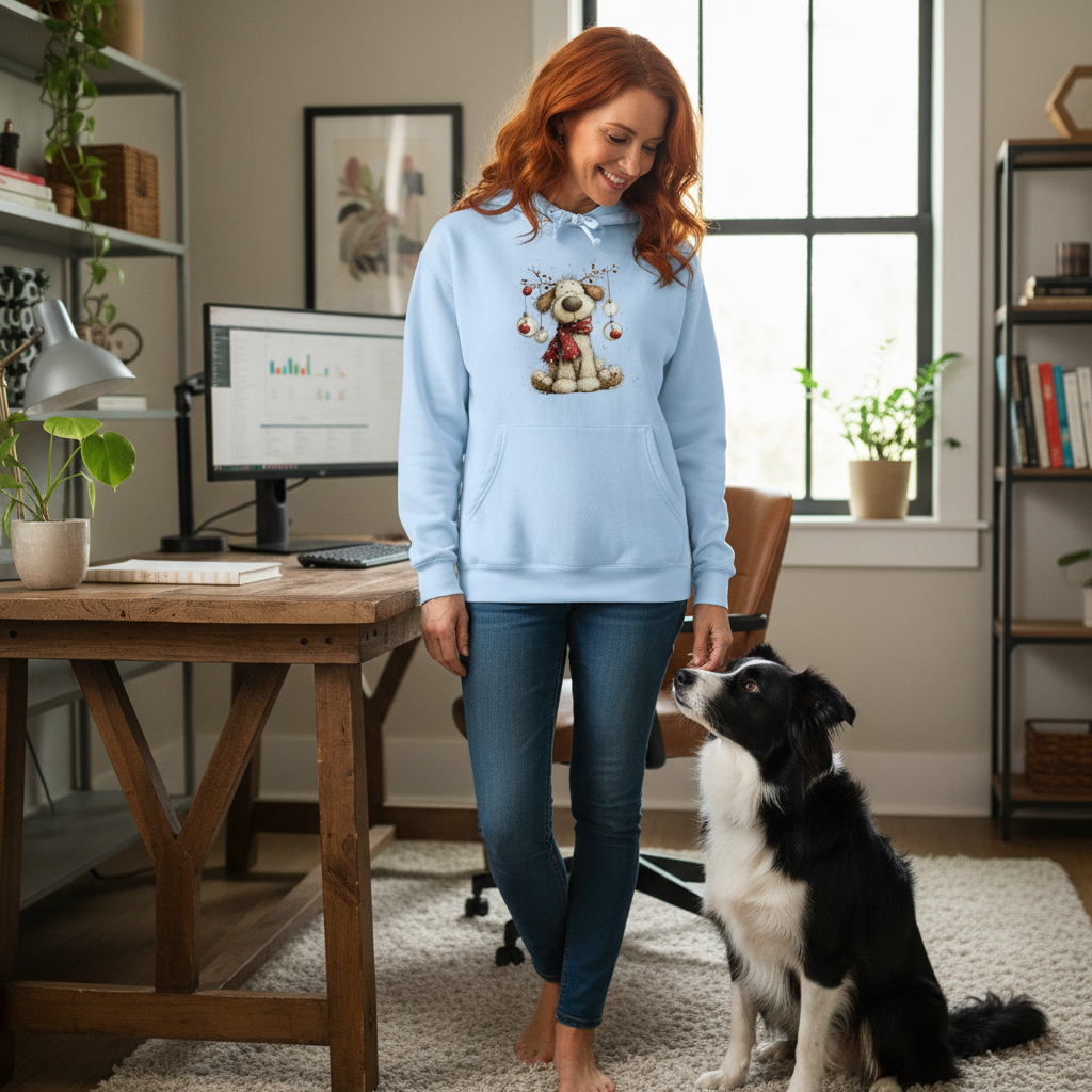 Decorated Whimsy Pup - Comfort Colors Dog Lover Sweatshirt