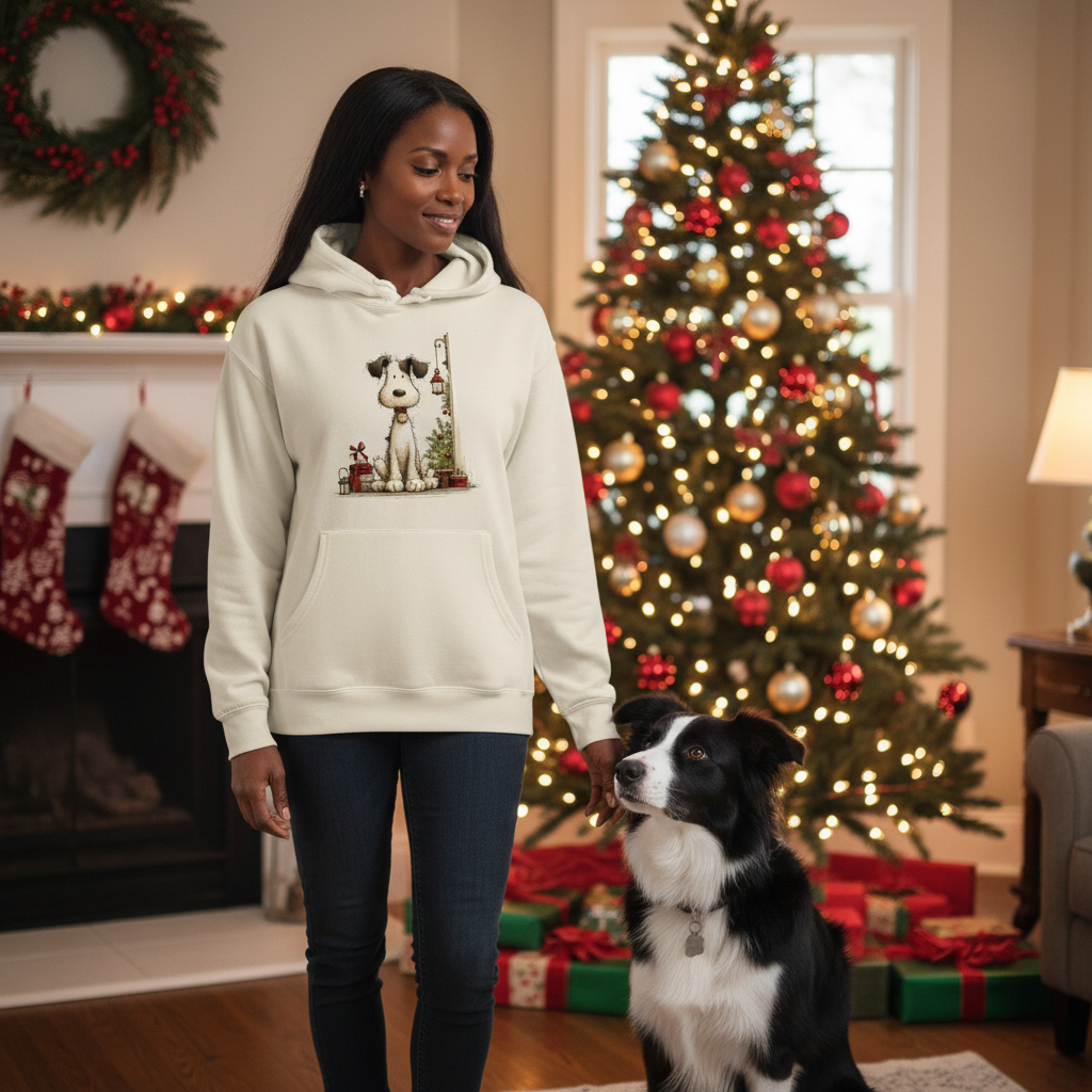 Whimsy Holiday Scene - Comfort Colors Festive Sweatshirt