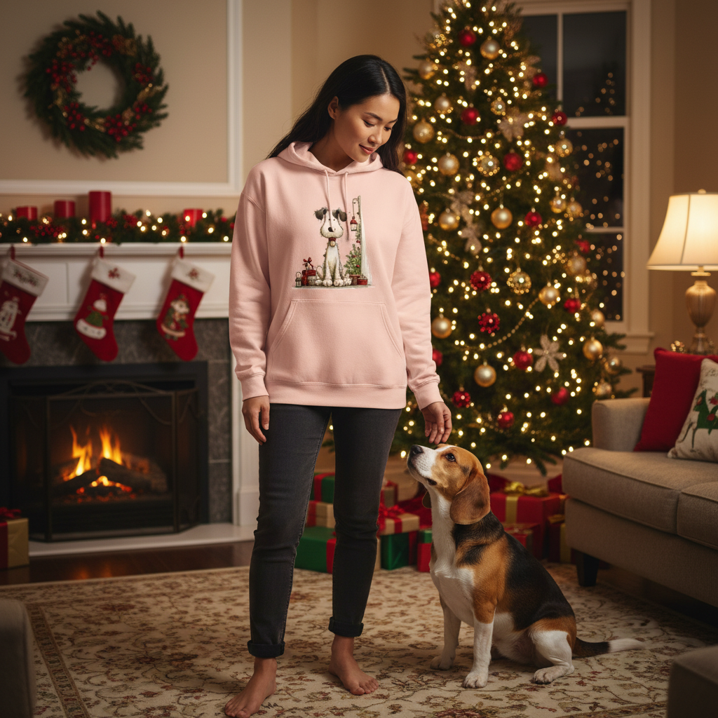 Whimsy Holiday Scene - Comfort Colors Festive Sweatshirt