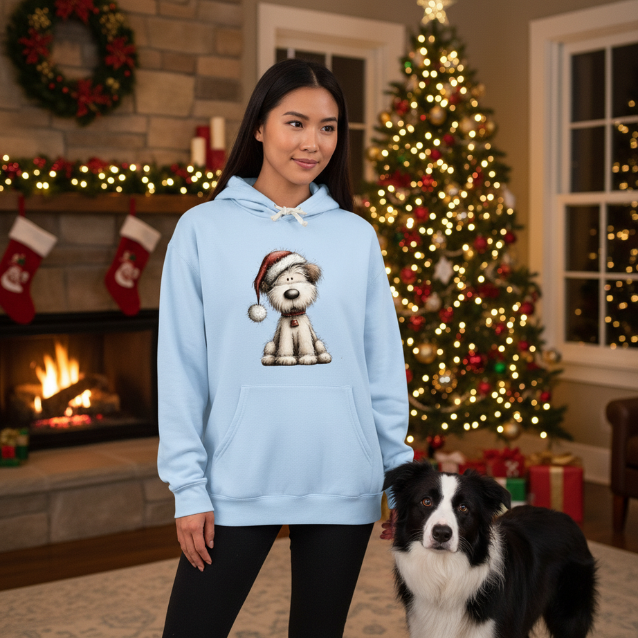 Whimsy Santa Hat - Comfort Colors Holiday Sweatshirt
