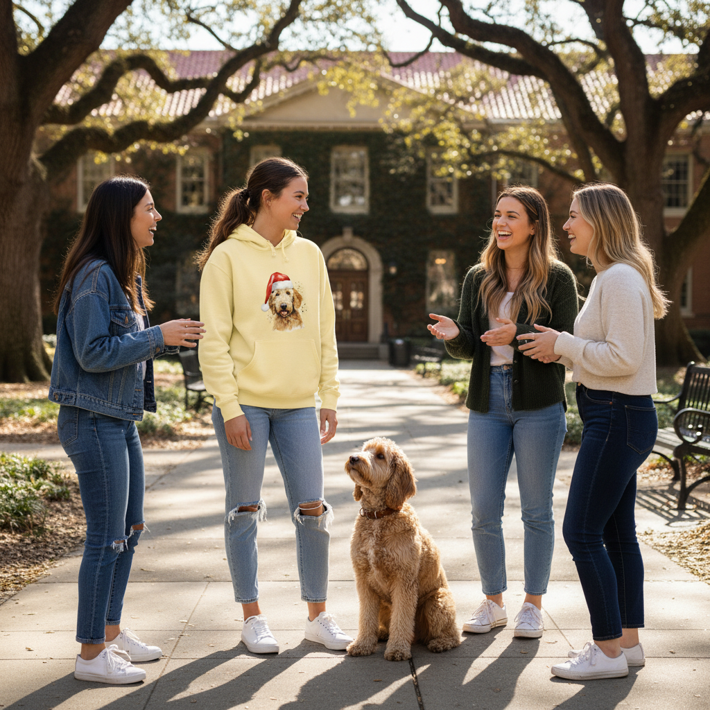 Golden Doodle Hoodie - Comfort Colors Unisex Sweatshirt