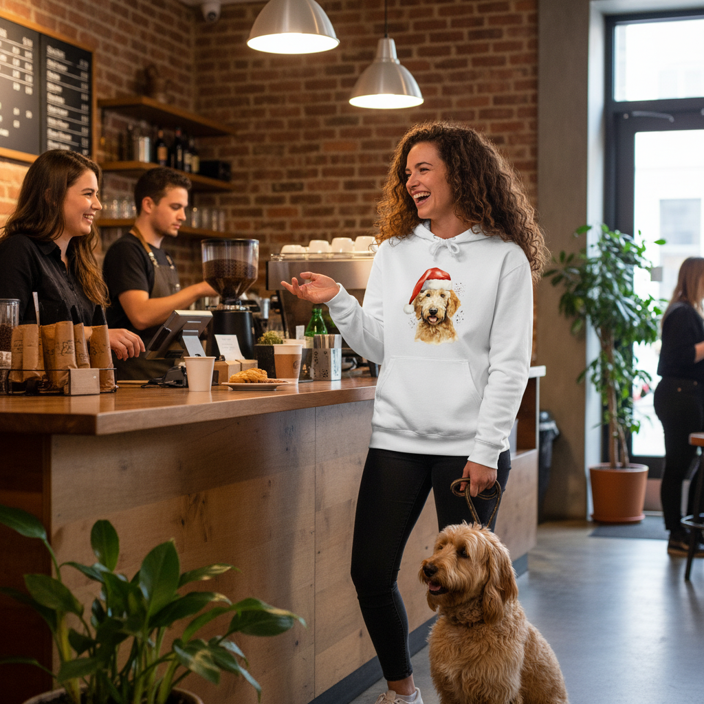 Golden Doodle Hoodie - Comfort Colors Unisex Sweatshirt