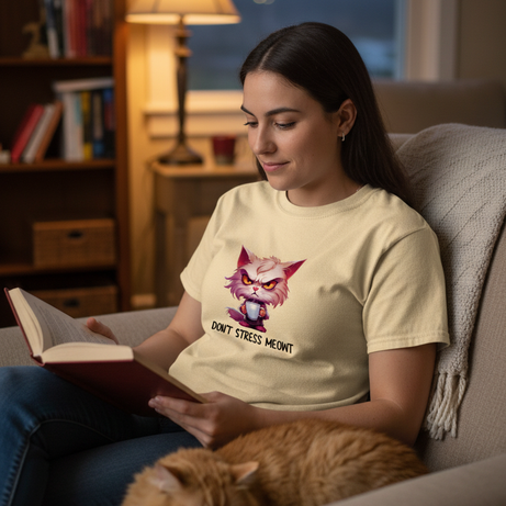 Cat T-Shirt - Stress Meowt Comfort Colors Tee