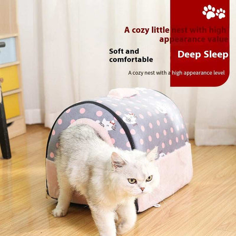 Cozy Cat Nest for Deep Sleep & Comfort