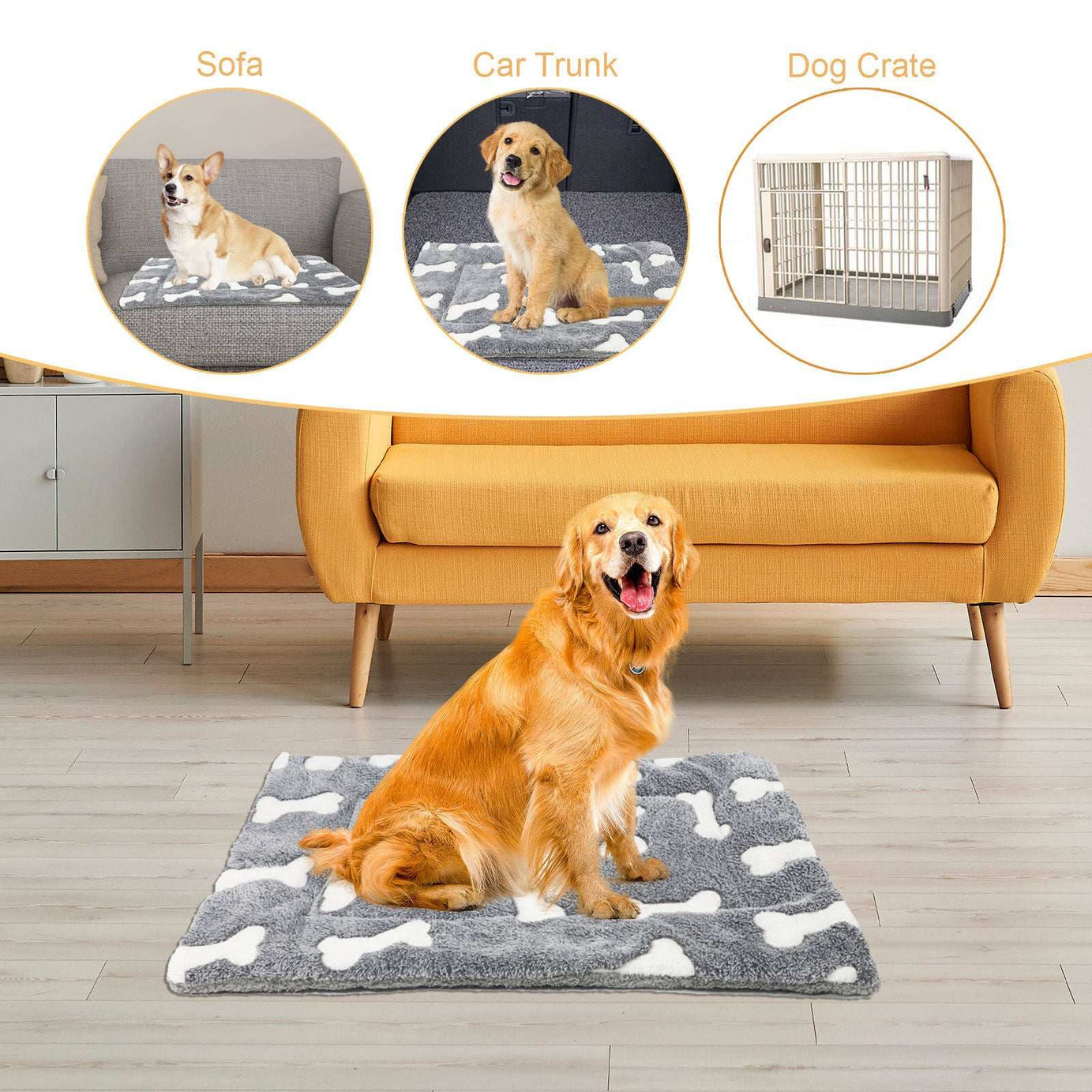 Self-Warming Cat Bed Mat - Washable Fleece