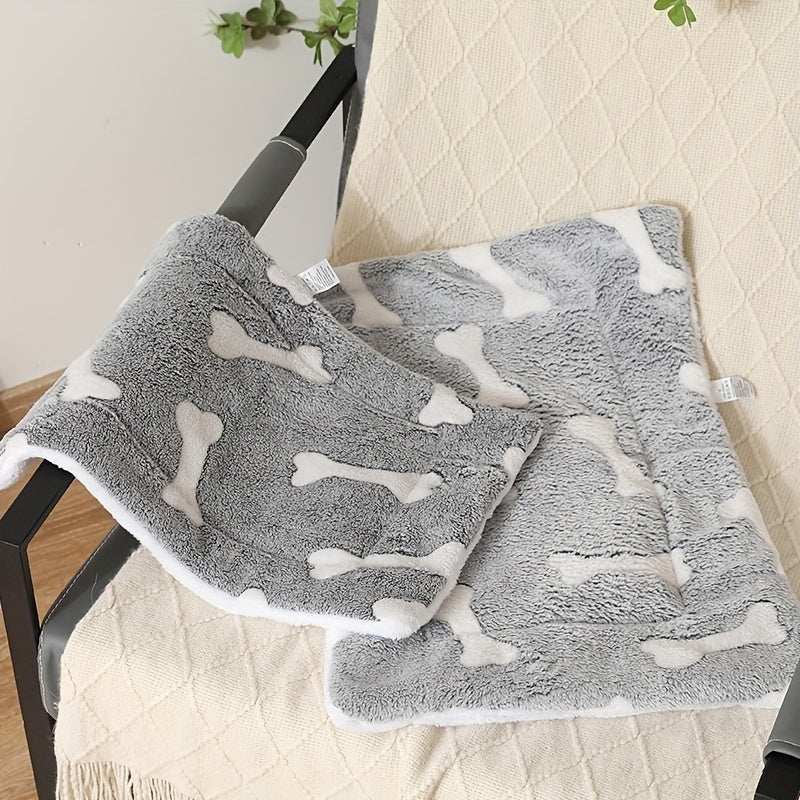 Self-Warming Cat Bed Mat - Washable Fleece