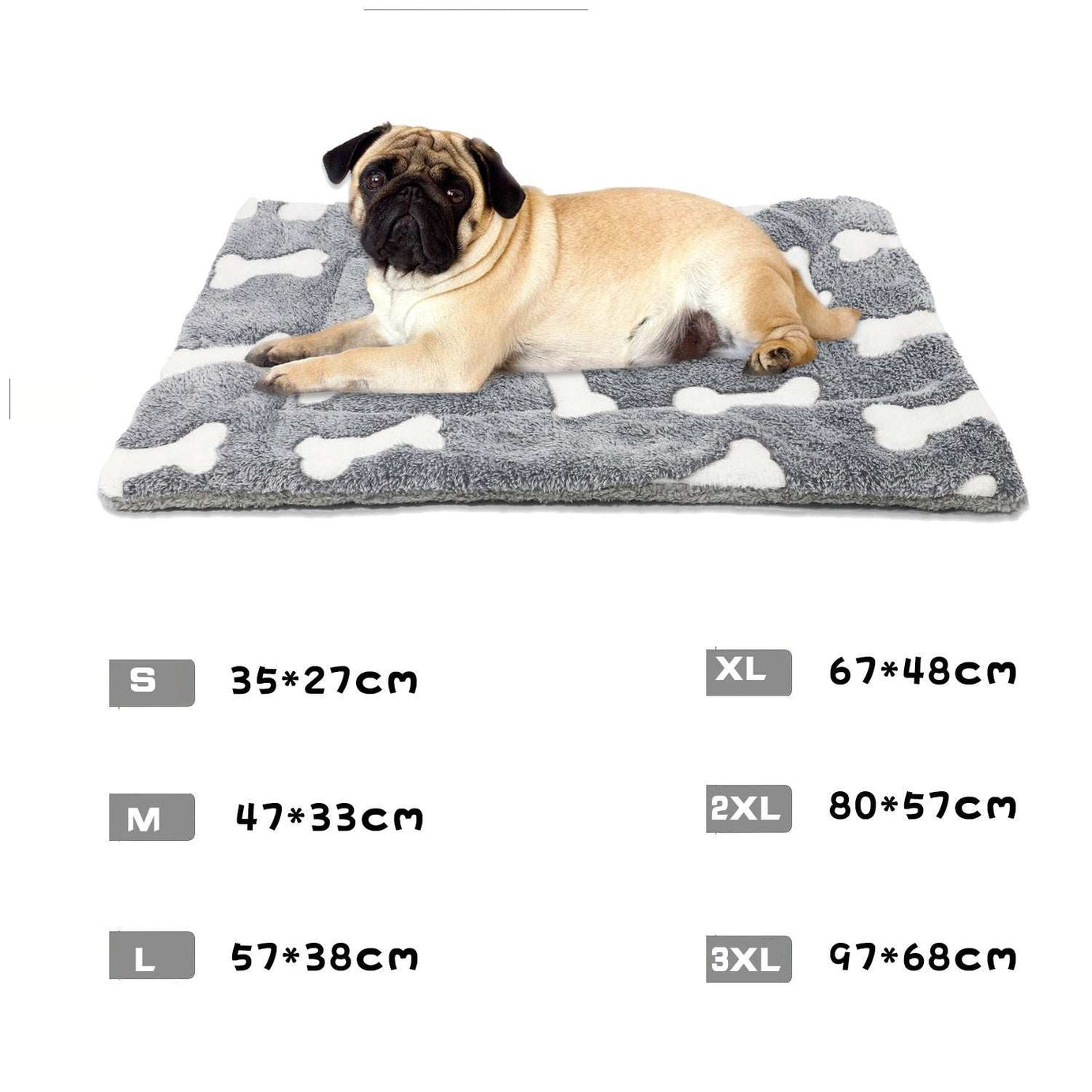 Self-Warming Cat Bed Mat - Washable Fleece