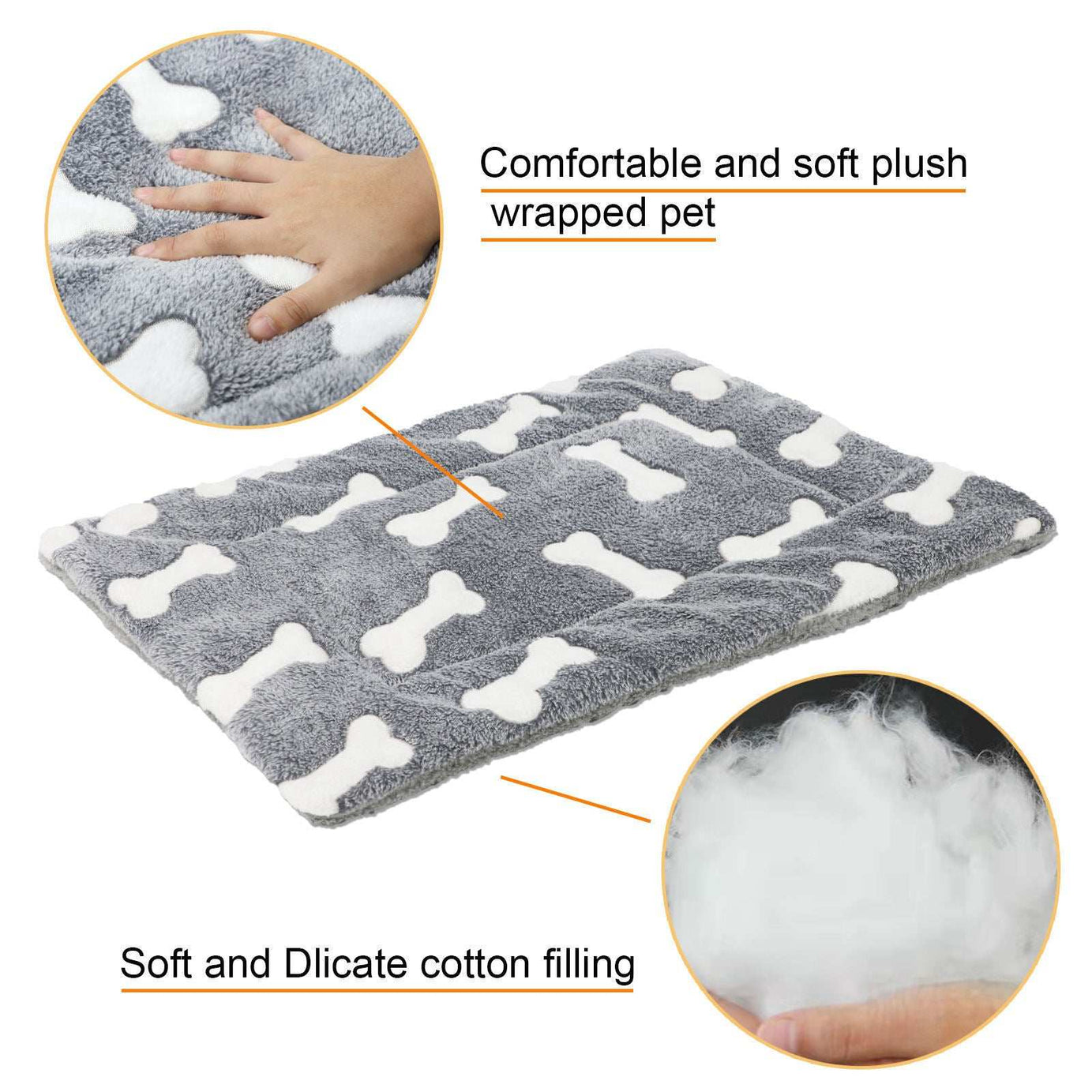 Self-Warming Cat Bed Mat - Washable Fleece