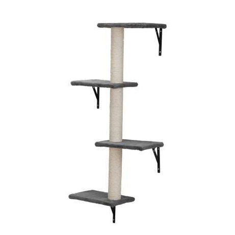 5-Piece Wall-Mounted Cat Tree - Multi-Level Indoor Furniture with Scratch Boards