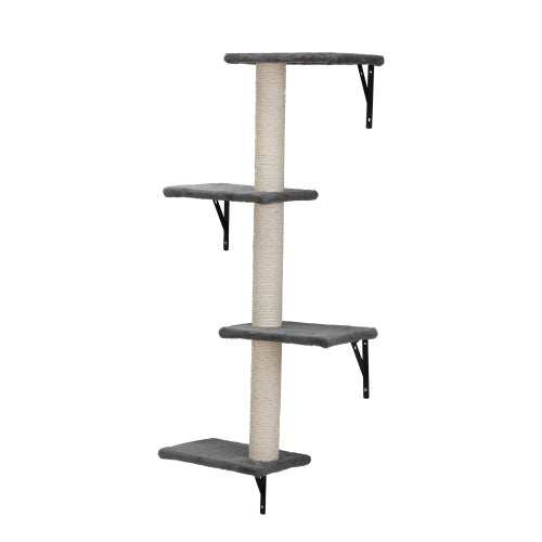 5-Piece Wall-Mounted Cat Tree - Multi-Level Indoor Furniture with Scratch Boards