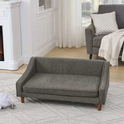 Elevated Dog Sofa Bed - Modern Armrest