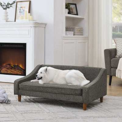 Elevated Dog Sofa Bed - Modern Armrest