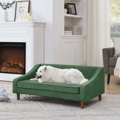 Elevated Dog Sofa Bed - Modern Armrest