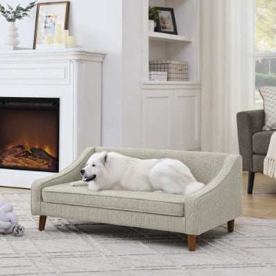 Elevated Dog Sofa Bed - Modern Armrest