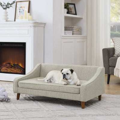 Elevated Dog Sofa Bed - Modern Armrest