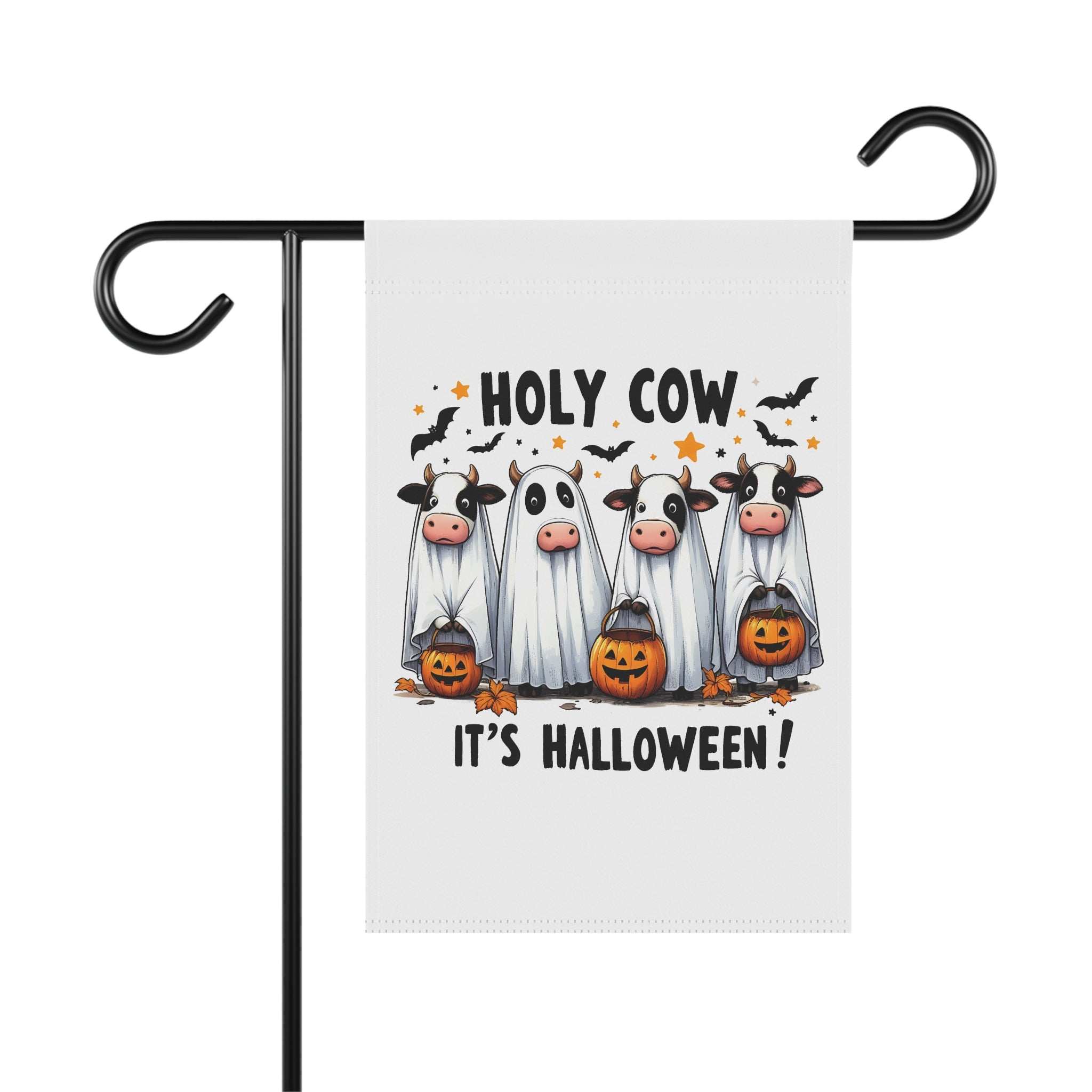Halloween Garden Banner Flag - Holy Cow It's Halloween