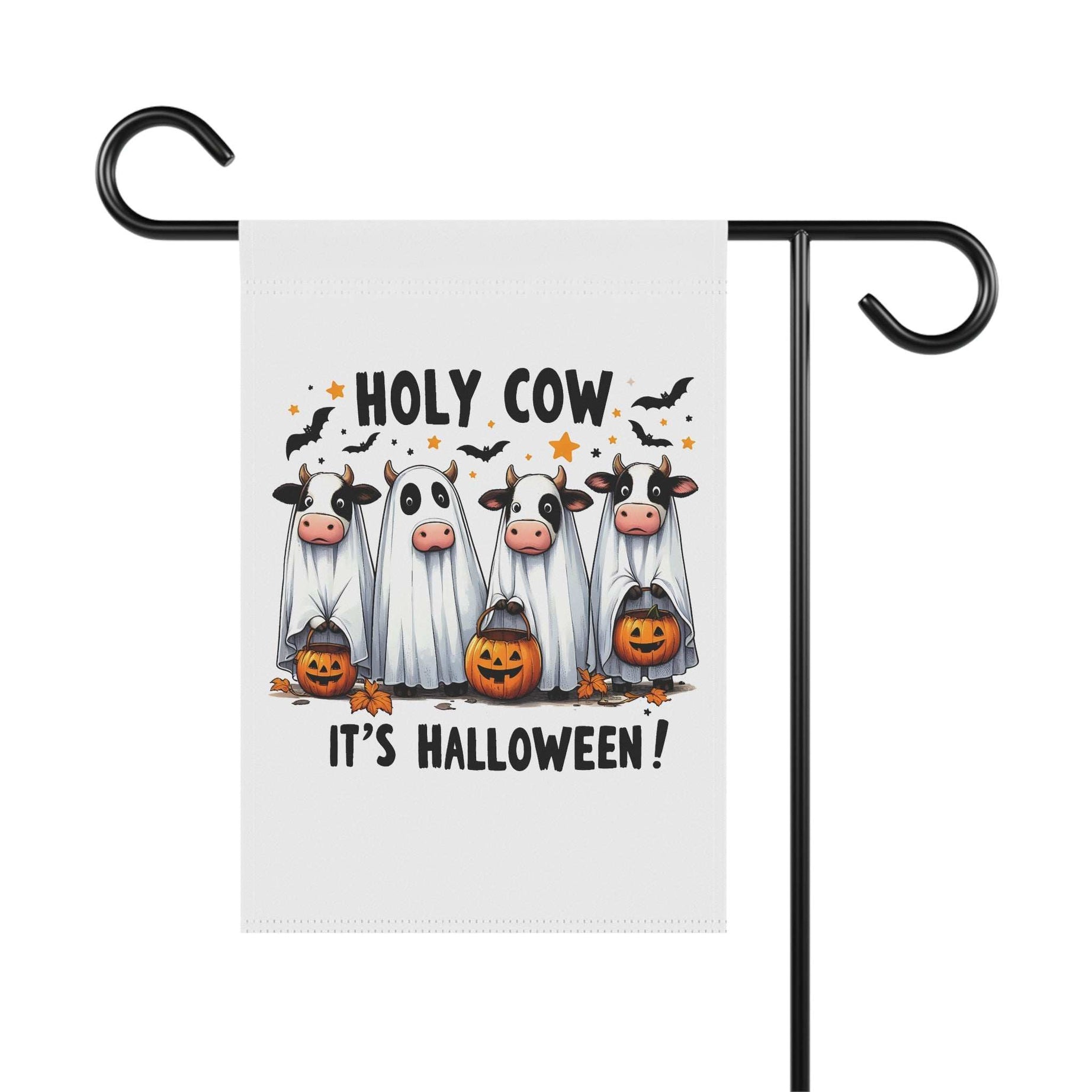 Halloween Garden Banner Flag - Holy Cow It's Halloween