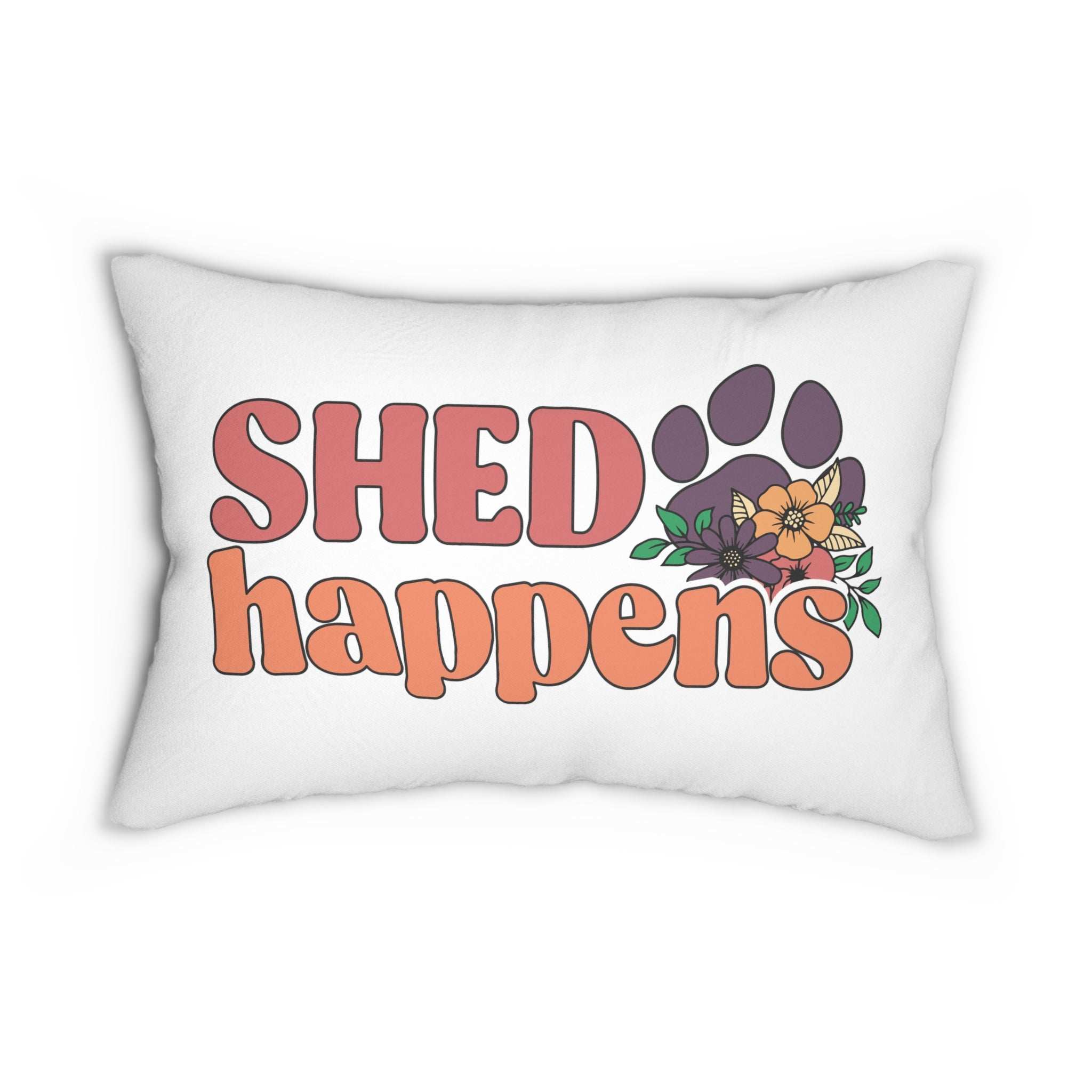 Peace Love Rescue Lumbar Pet Lover Couch Pillow