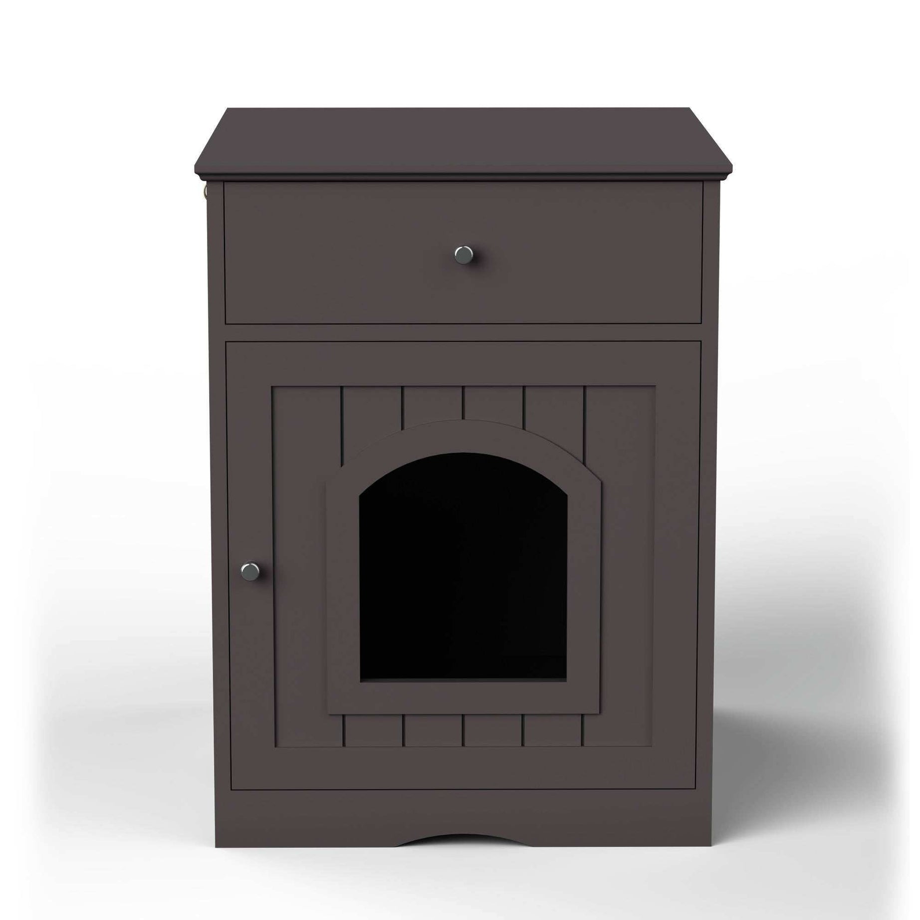Wefulfil wooden cat litter box enclosure with Drawer & Scoop