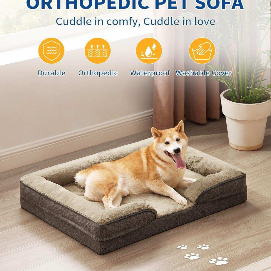 Large Orthopedic Dog Sofa - Foam Mattress