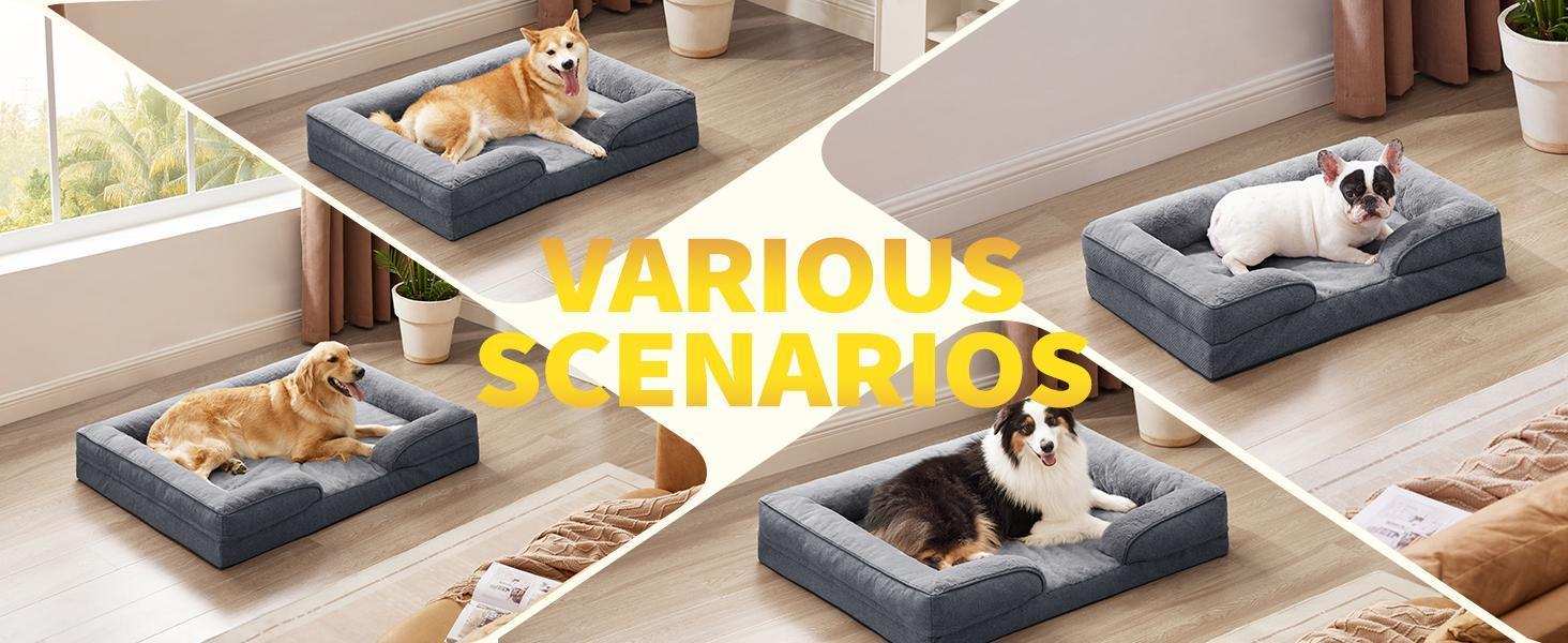 Large Orthopedic Dog Sofa - Foam Mattress