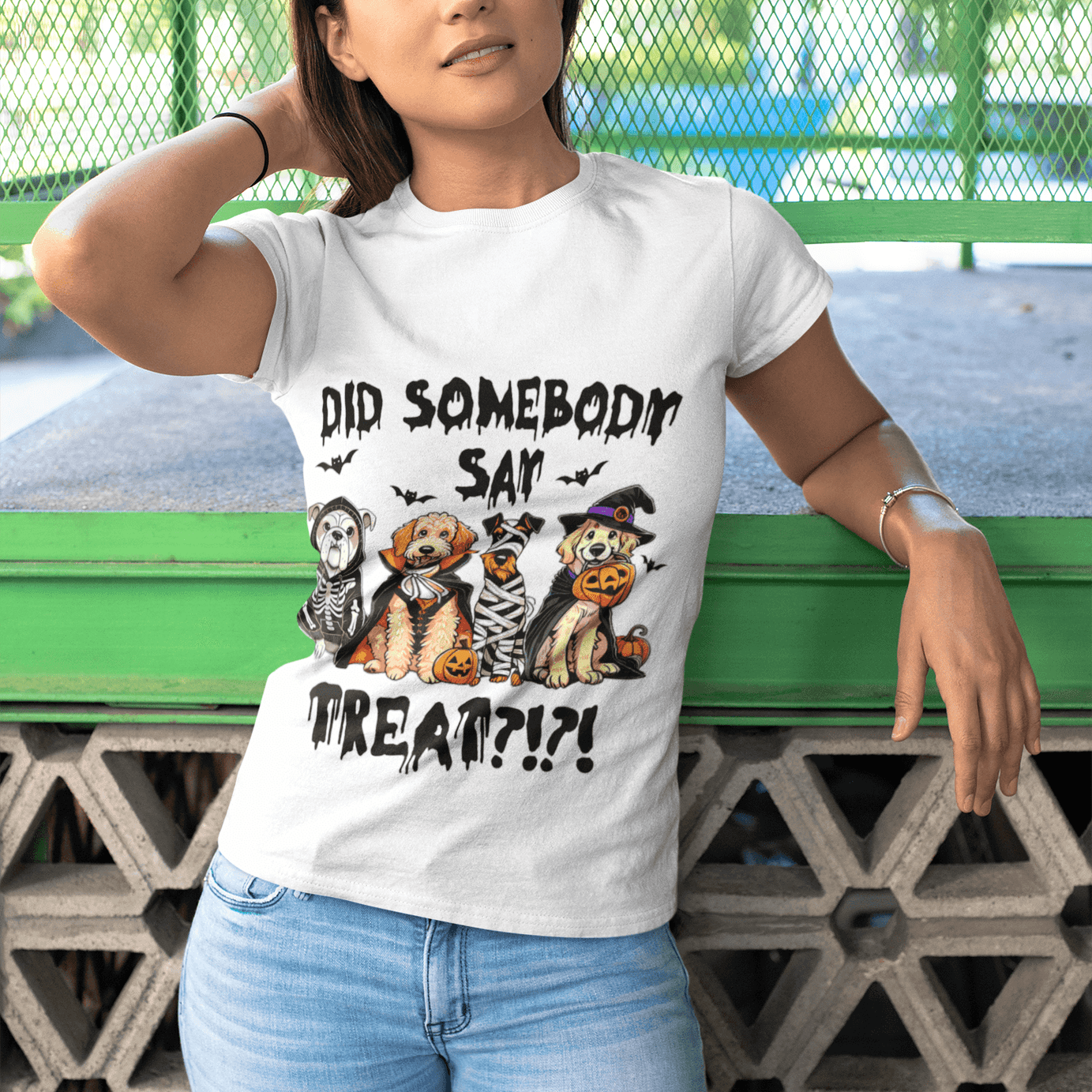 Halloween Pet Costume Tee - Unisex Heavy Cotton T-Shirt