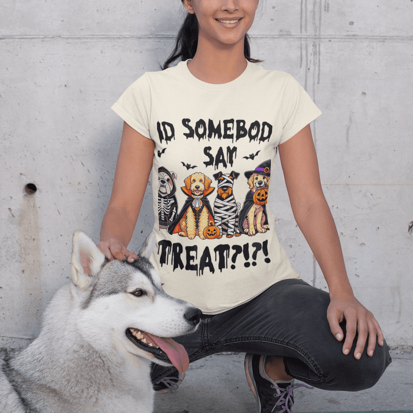 Halloween Pet Costume Tee - Unisex Heavy Cotton T-Shirt