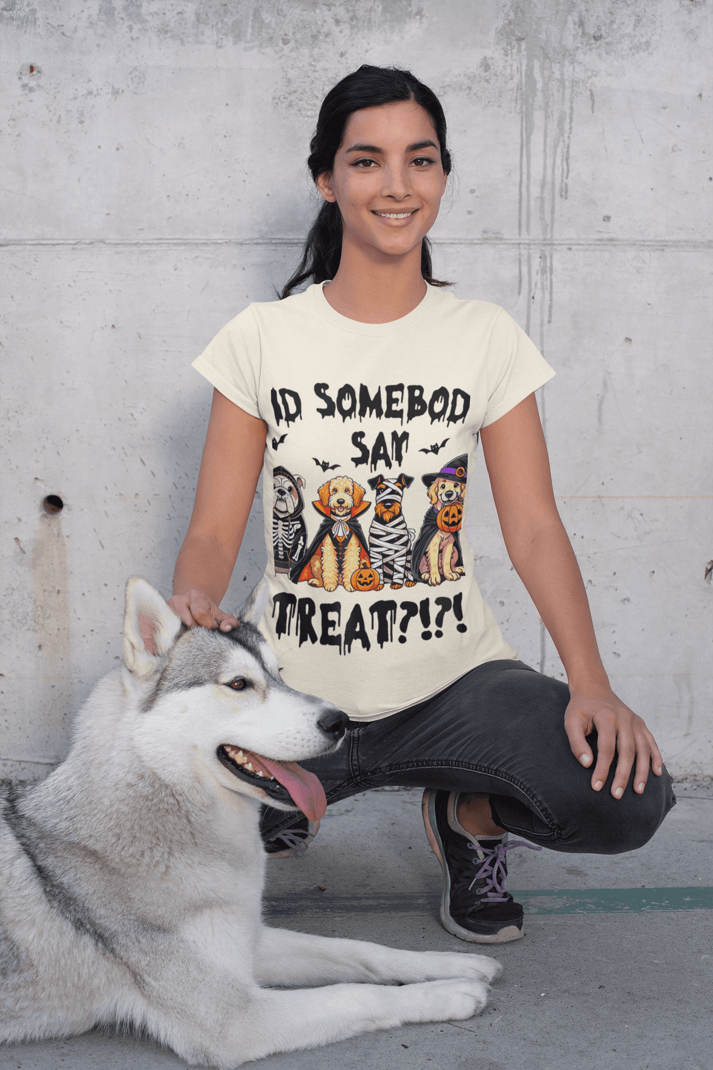Halloween Pet Costume Tee - Unisex Heavy Cotton T-Shirt
