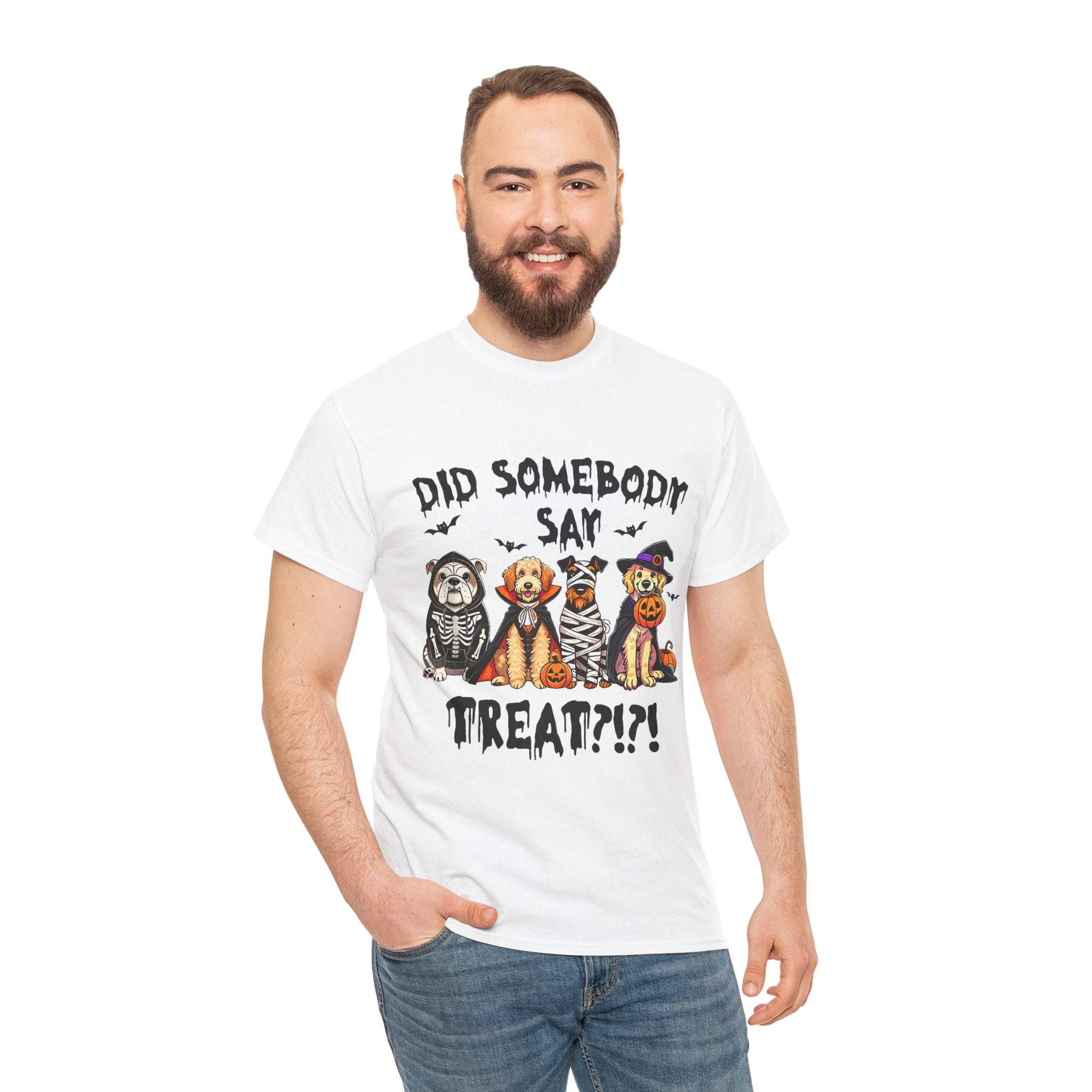 Halloween Pet Costume Tee - Unisex Heavy Cotton T-Shirt