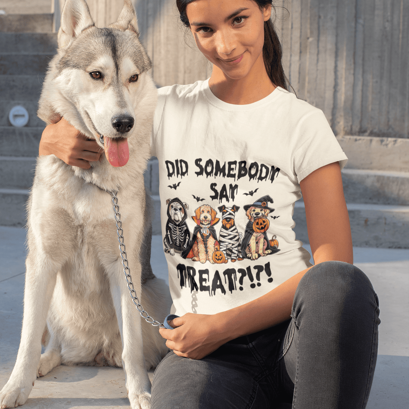 Halloween Pet Costume Tee - Unisex Heavy Cotton T-Shirt