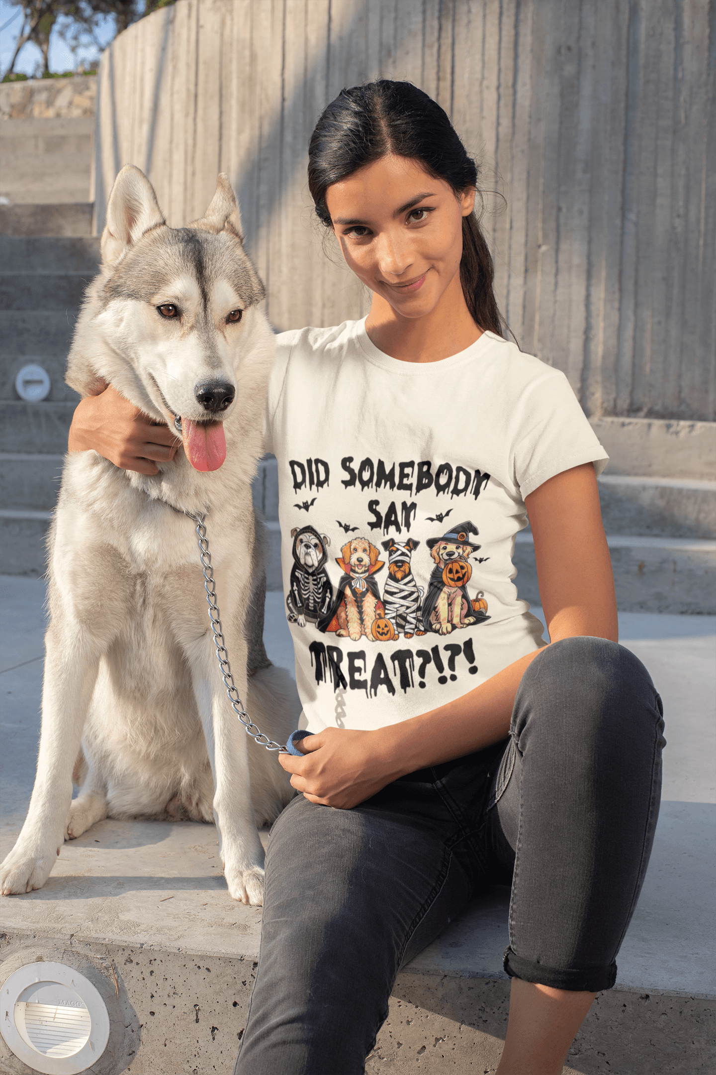 Halloween Pet Costume Tee - Unisex Heavy Cotton T-Shirt