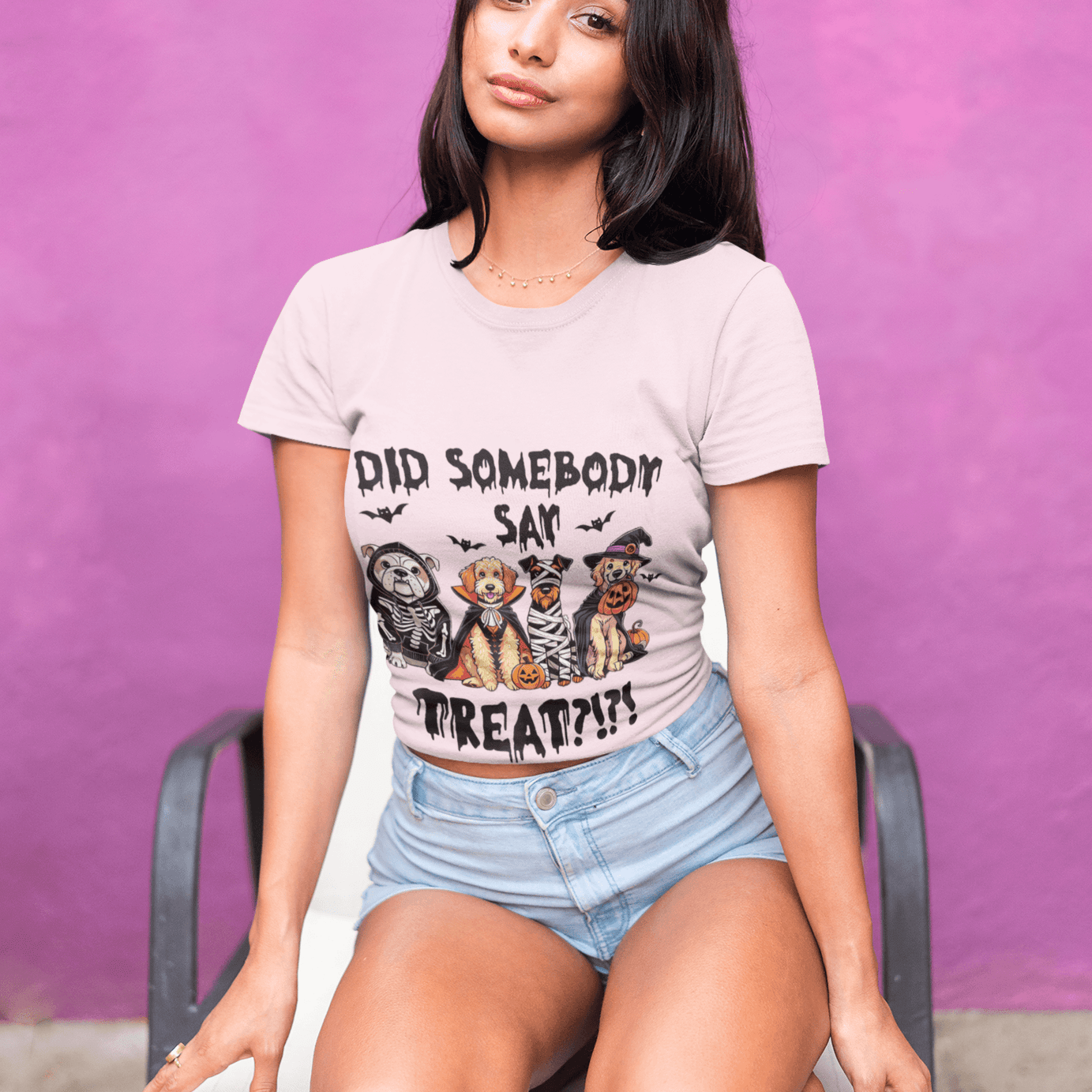 Halloween Pet Costume Tee - Unisex Heavy Cotton T-Shirt