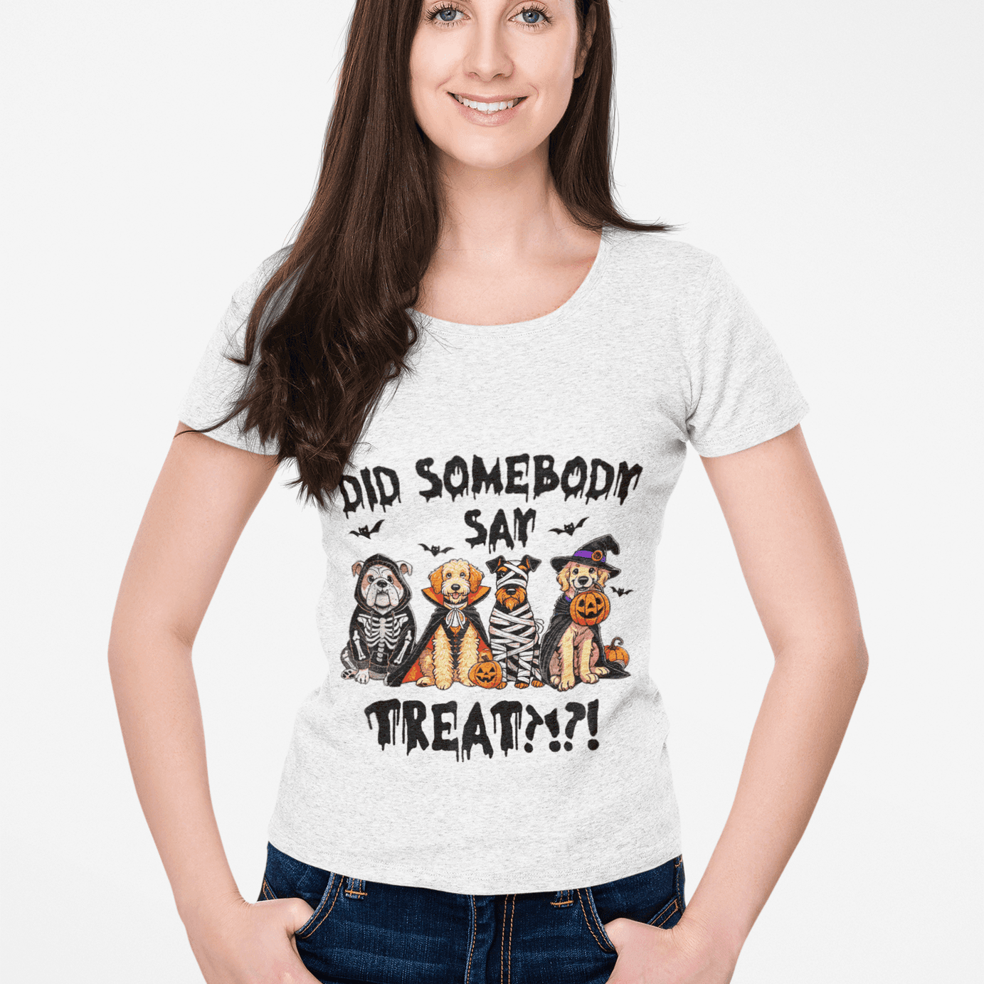 Halloween Pet Costume Tee - Unisex Heavy Cotton T-Shirt