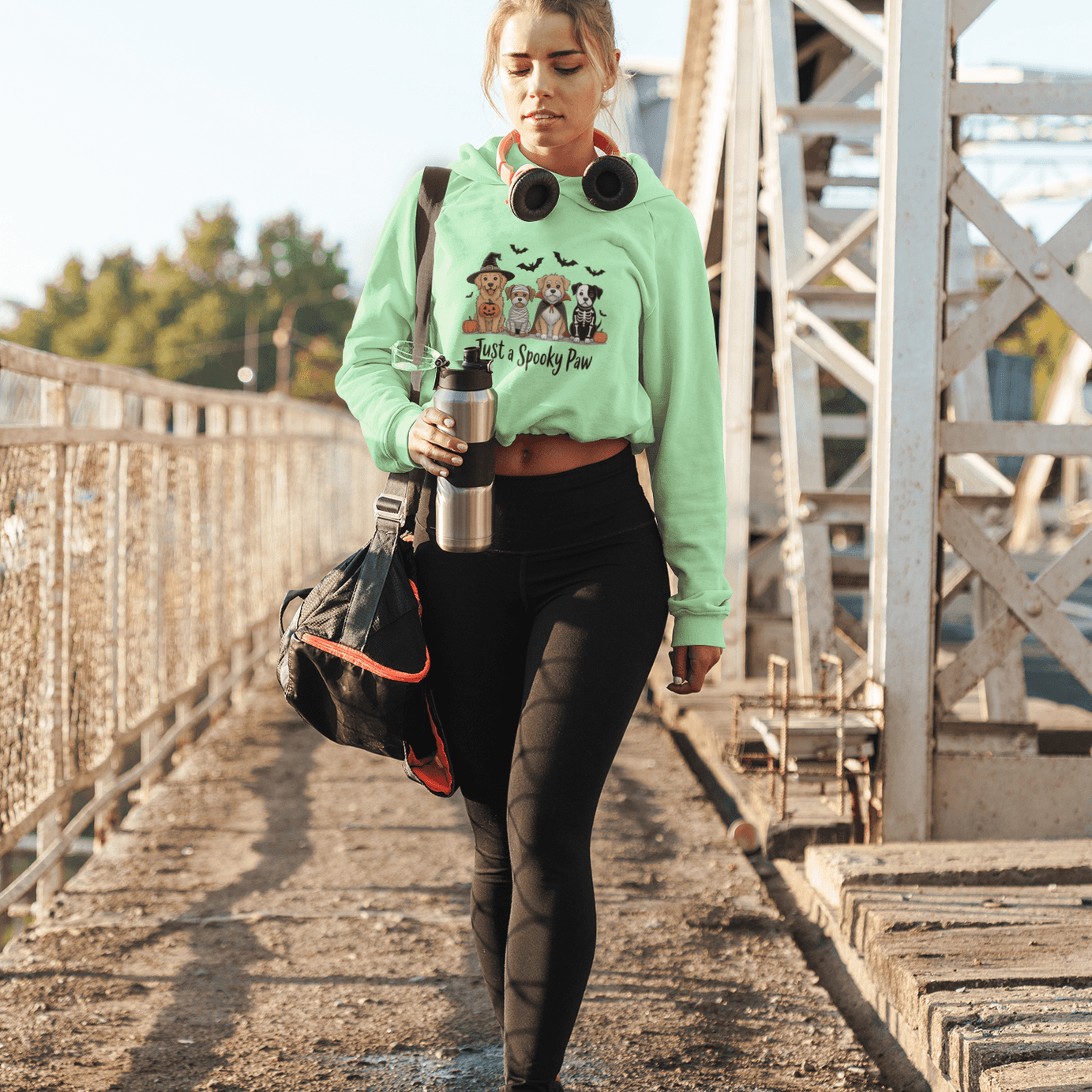 Halloween Just A Spooky Paw Hoodie Sweatshirt