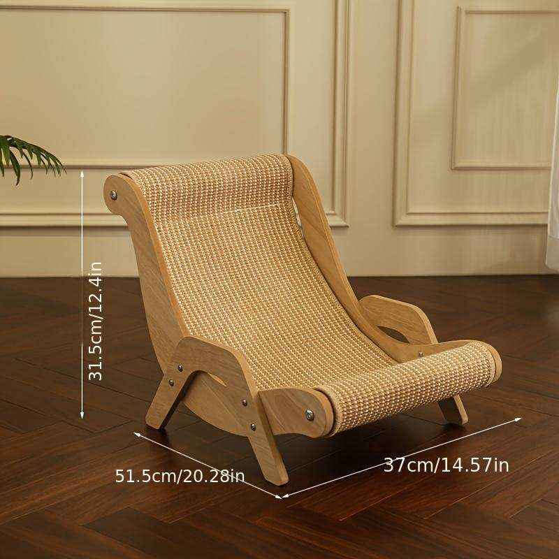 Curved Wooden Pet Lounge Chair - 2 Sizes