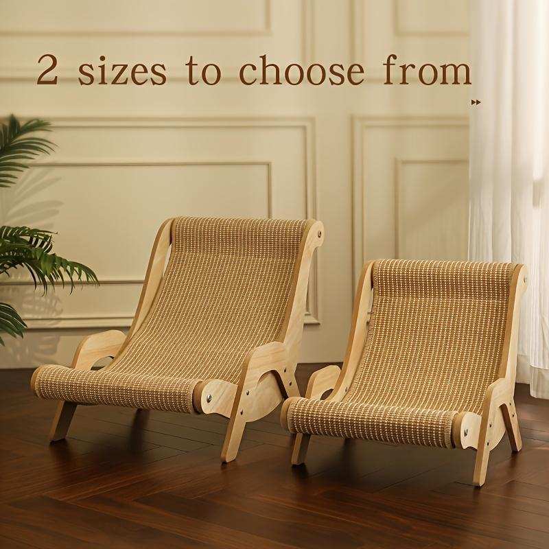 Curved Wooden Pet Lounge Chair - 2 Sizes